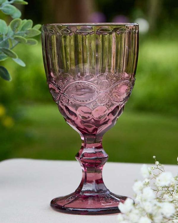 dibor Aurielle Pink Wine Goblet