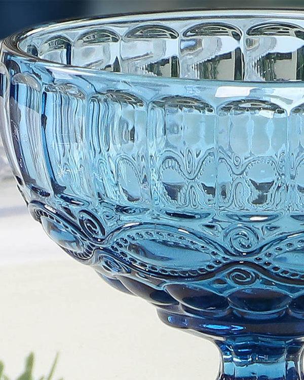 Dibor Aurielle Sapphire Glass Dessert Bowl