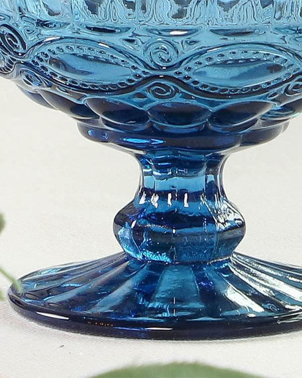 Dibor Aurielle Sapphire Glass Dessert Bowl