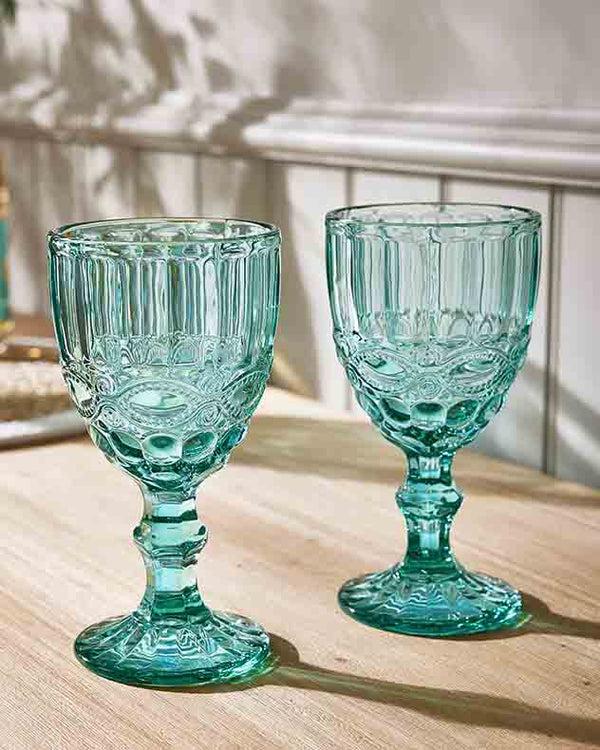Dibor Aurielle Turquoise Wine Goblet