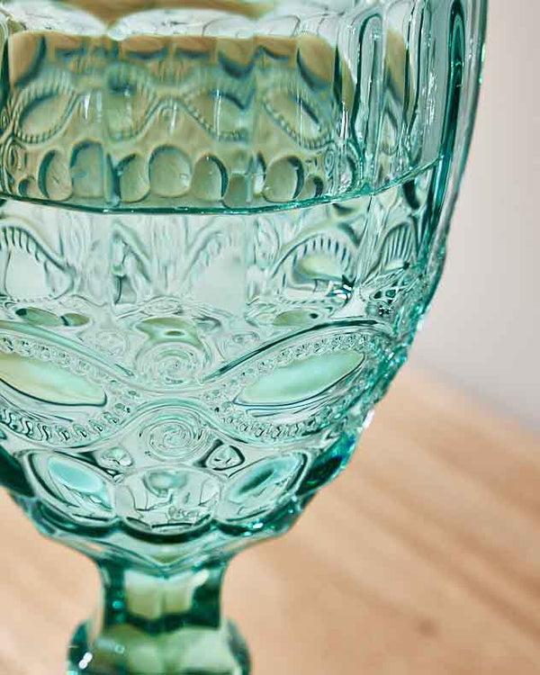 Dibor Aurielle Turquoise Wine Goblet