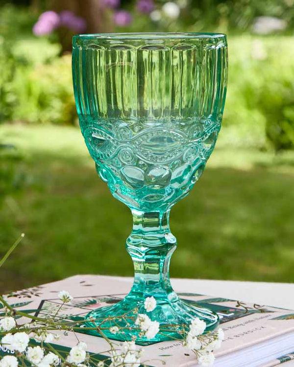 dibor Aurielle Turquoise Wine Goblet