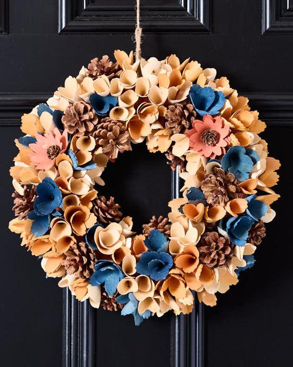 Dibor Autumn Floral Door Wreath 32cm