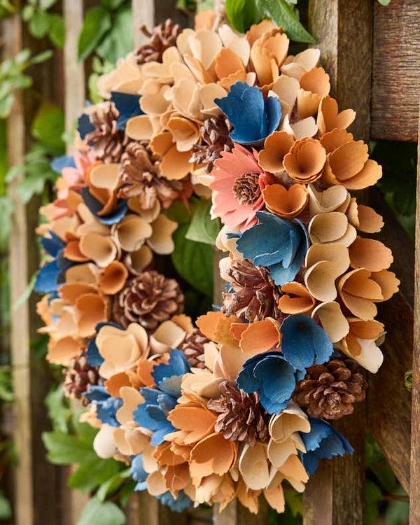 Dibor Autumn Floral Door Wreath 32cm