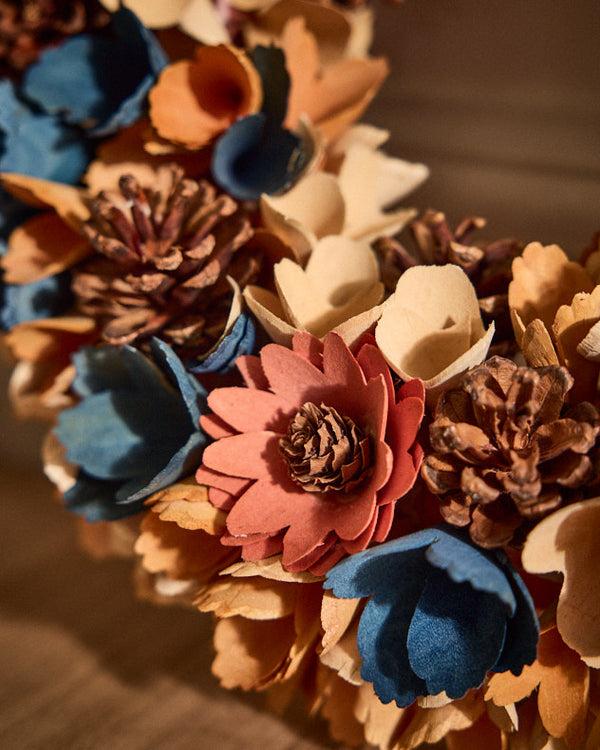 Dibor Autumn Harvest Floral Indoor Wreath 32cm