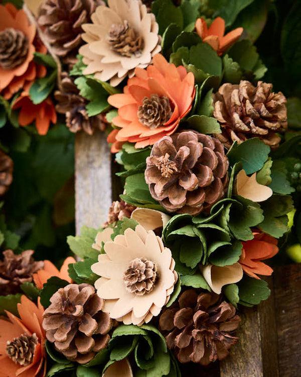 Dibor Autumn Meadow Floral Wreath 32cm