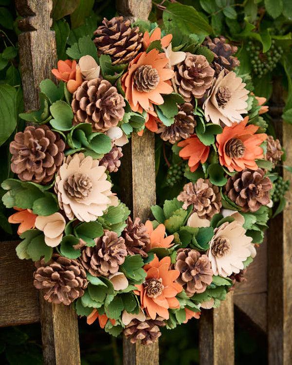 Dibor Autumn Meadow Floral Wreath 32cm