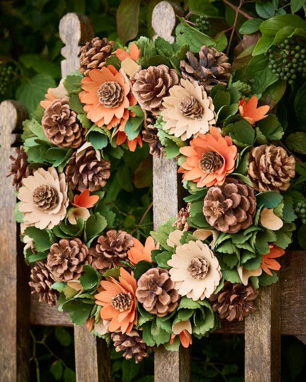 dibor Autumn Meadow Floral Wreath 32cm