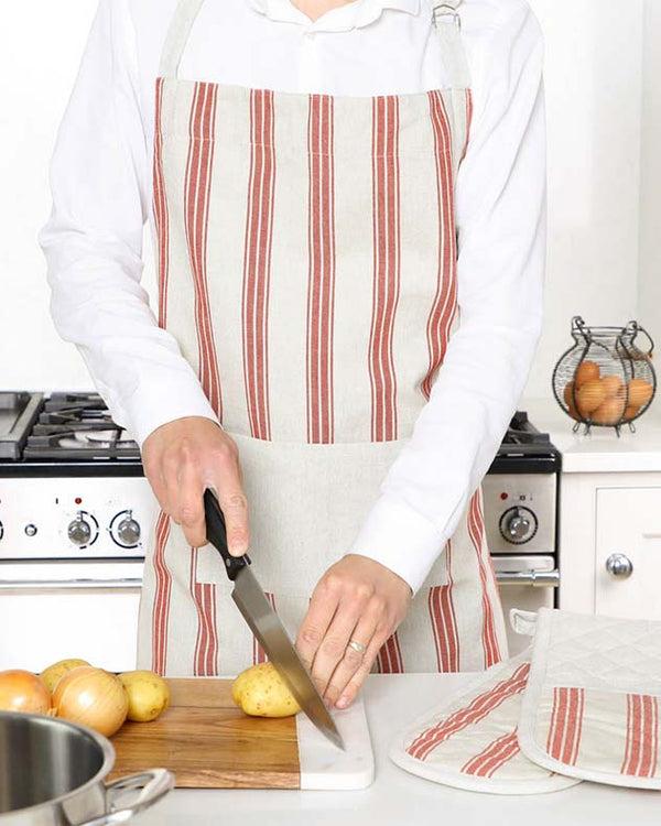 Dibor Bakers Stripe Kitchen Apron