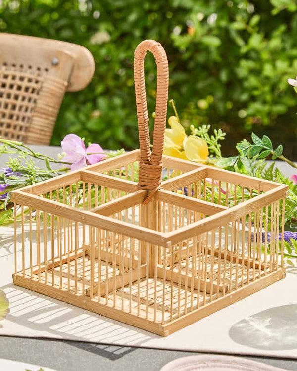 dibor Bamboo Cutlery Caddy
