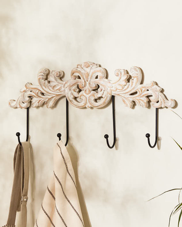 dibor Baroque Four Peg Hook Board