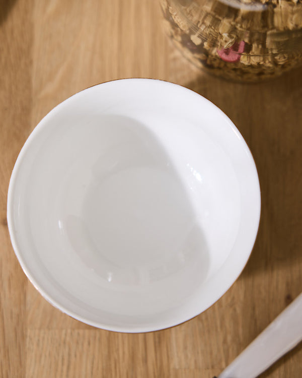 Dibor Bayonne White Ceramic Bowl