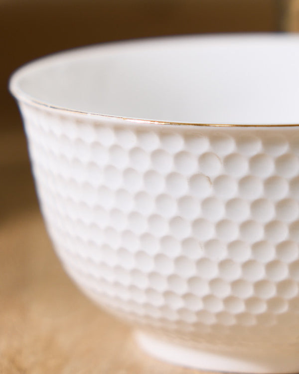 Dibor Bayonne White Ceramic Bowl