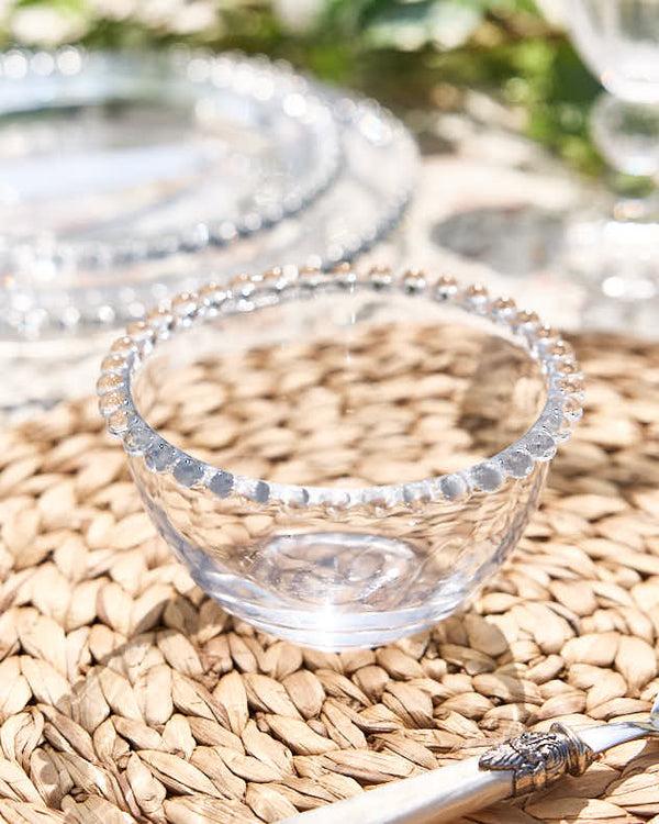 dibor Bella Perle Beaded Glass Bowl