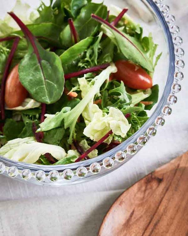 Dibor Bella Perle Beaded Glass Salad Bowl