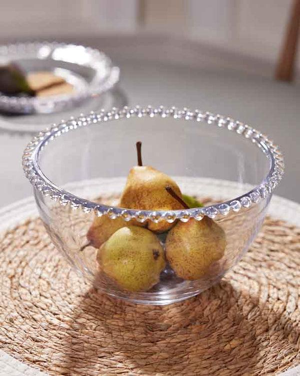 Dibor Bella Perle Beaded Glass Salad Bowl