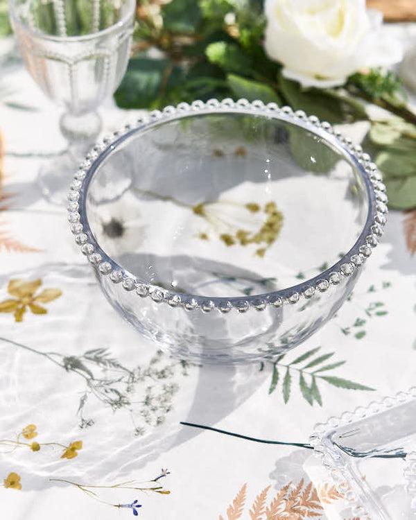 Dibor Bella Perle Beaded Glass Salad Bowl