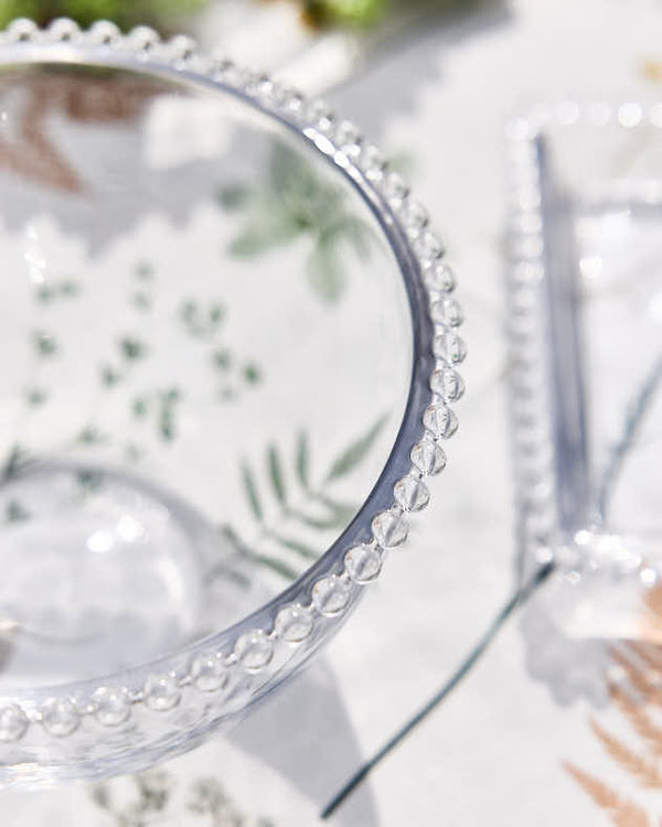 Dibor Bella Perle Beaded Glass Salad Bowl