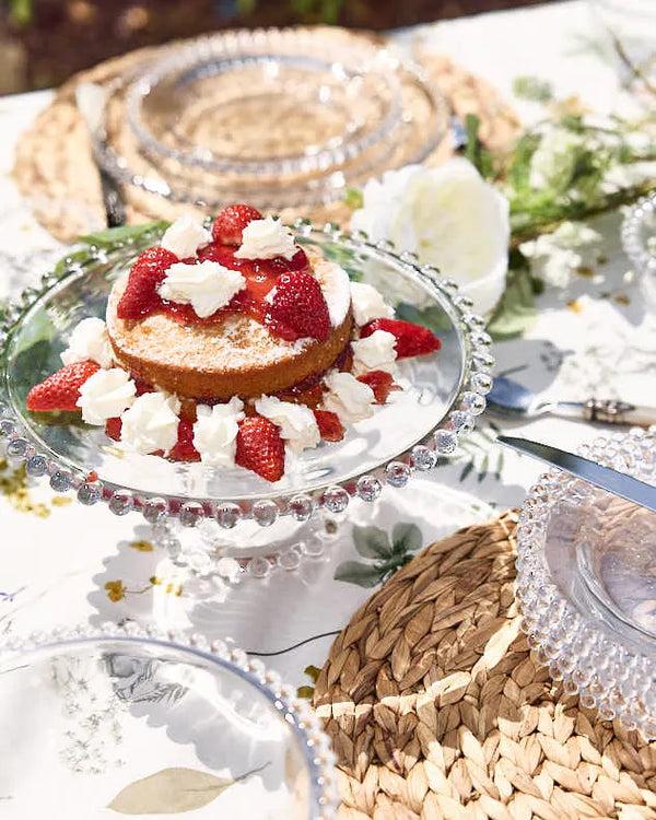 dibor Bella Perle Glass Cake Stand