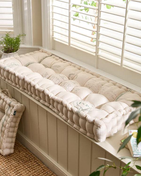 dibor Belle Jardinere Green Indoor Bench Cushion