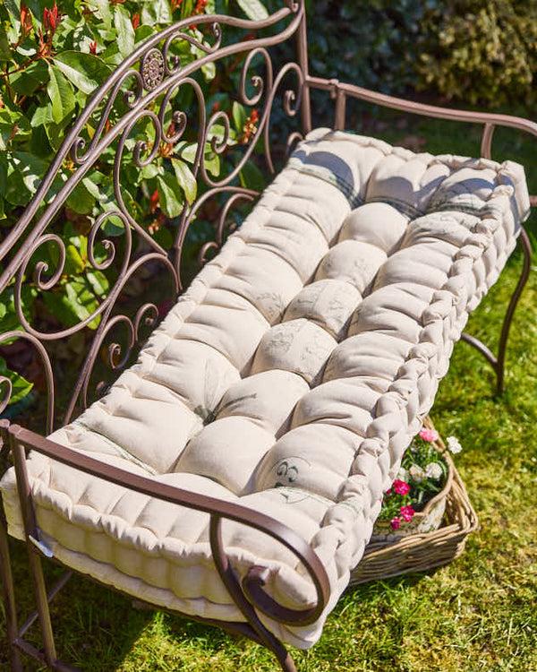 dibor Belle Jardinere Green Outdoor Bench Cushion