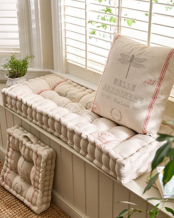 dibor Belle Jardinere Red Indoor Cushions