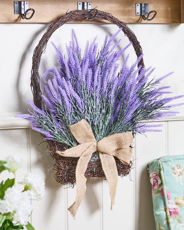 dibor Bellegarde Lavender Floral Basket
