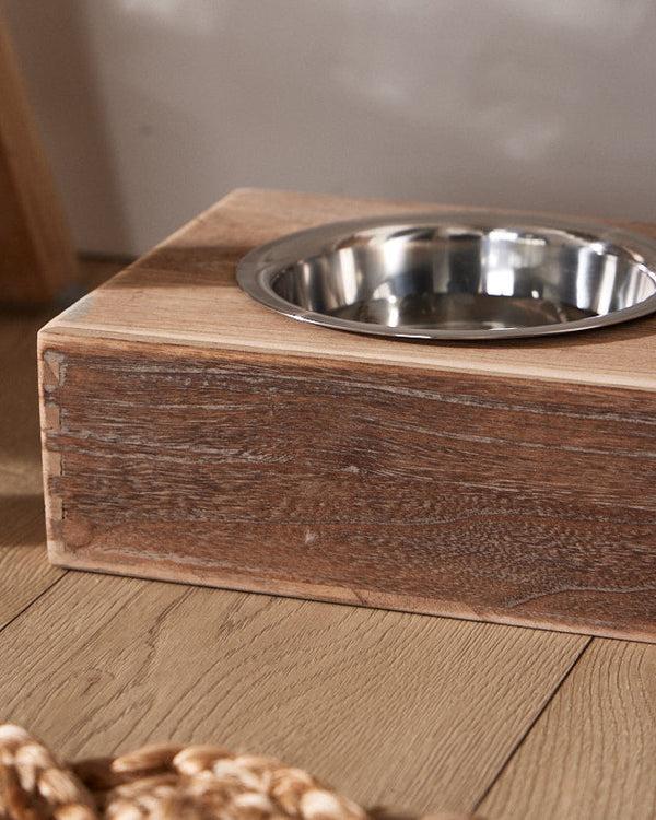 Dibor Bergen Wooden Pet Feeding Station