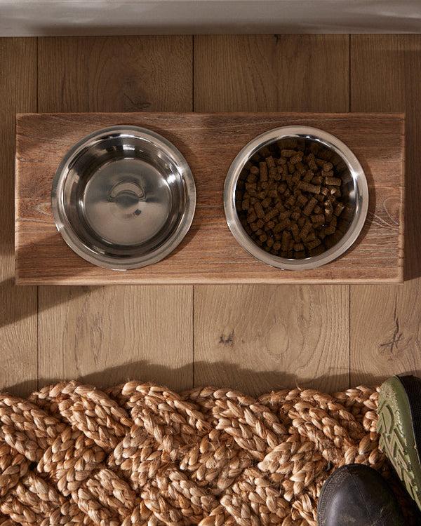 Dibor Bergen Wooden Pet Feeding Station