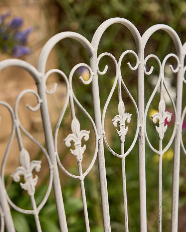 Dibor Bielle Stone Grey Iron Garden Bench