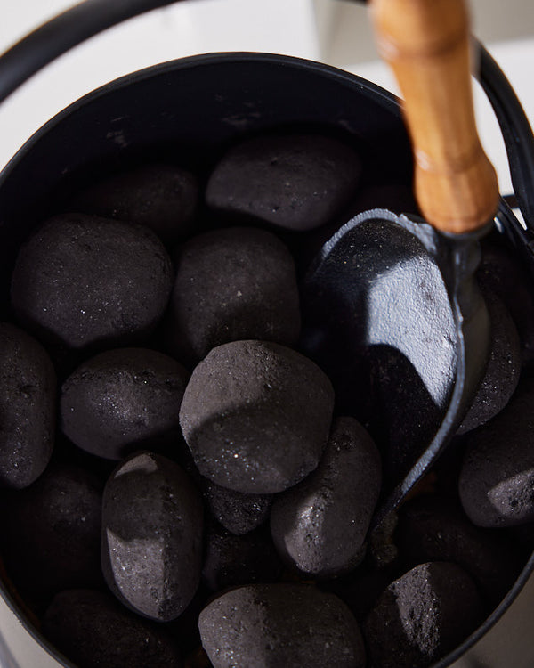 Dibor Black & Copper Coal Bucket With Scoop