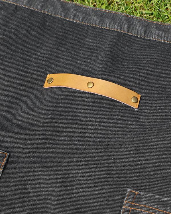 Dibor Black Denim Effect Waist Apron