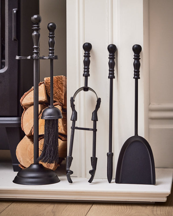 Dibor Black Fireside Companion Set