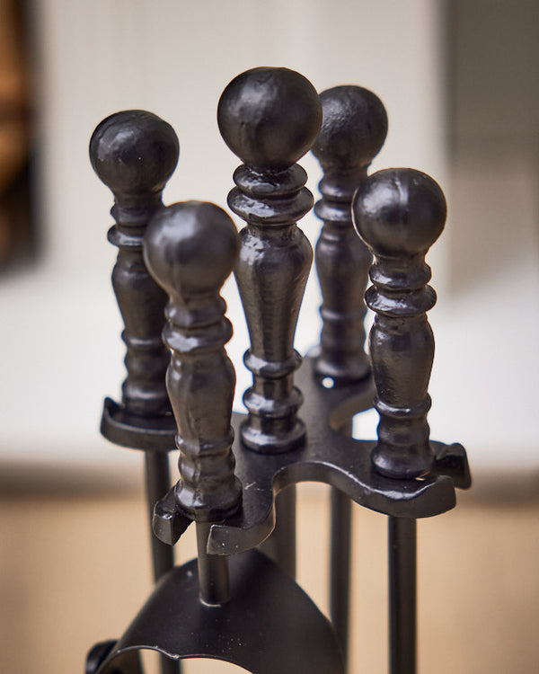 Dibor Black Fireside Companion Set