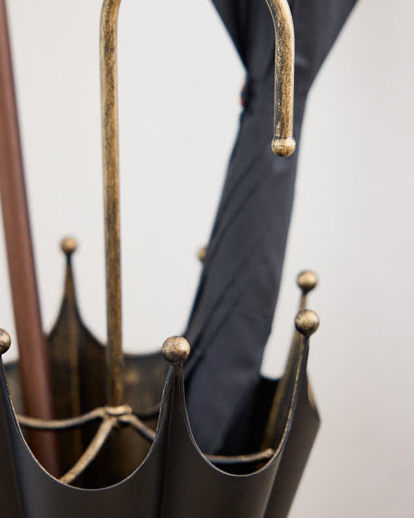 Dibor Black & Gold Umbrella Stand