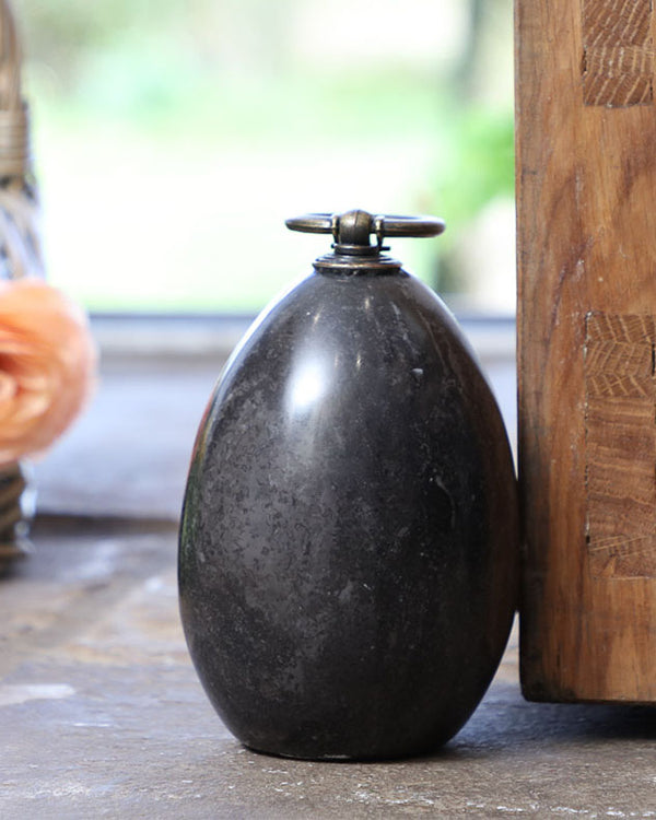 Dibor Black Marble Door Stop