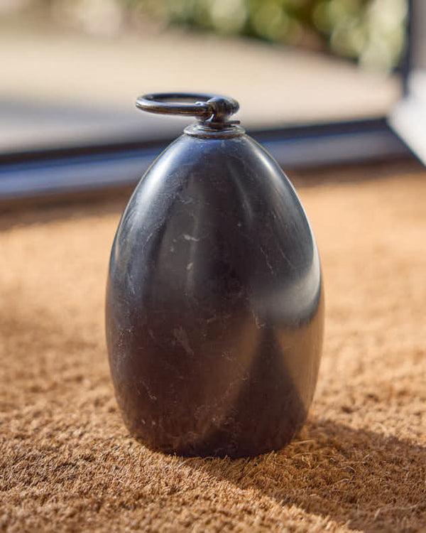dibor Black Marble Door Stop