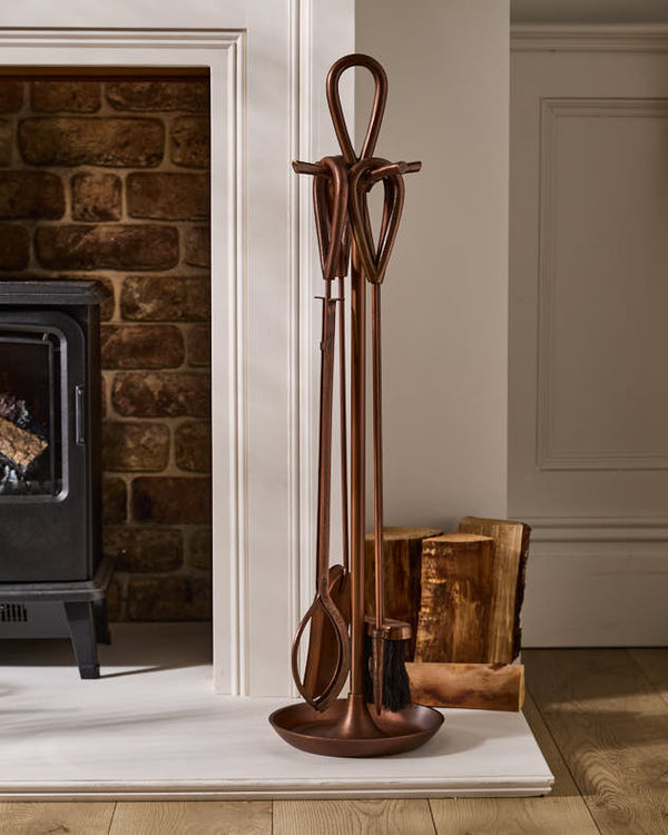 Dibor Blackwell Copper Effect Companion Set