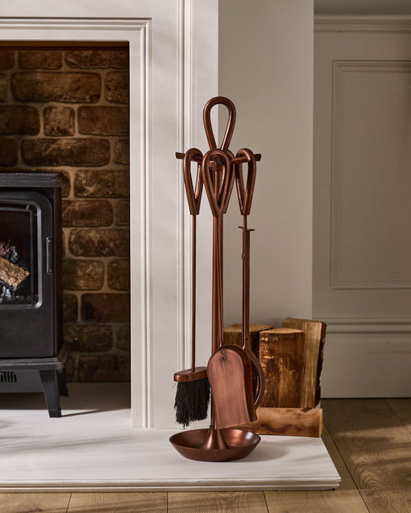 Dibor Blackwell Copper Effect Companion Set