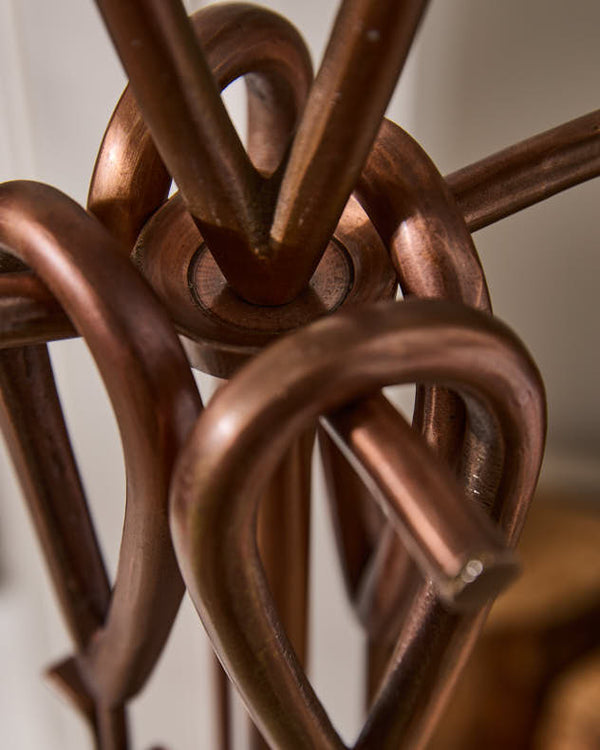 Dibor Blackwell Copper Effect Companion Set