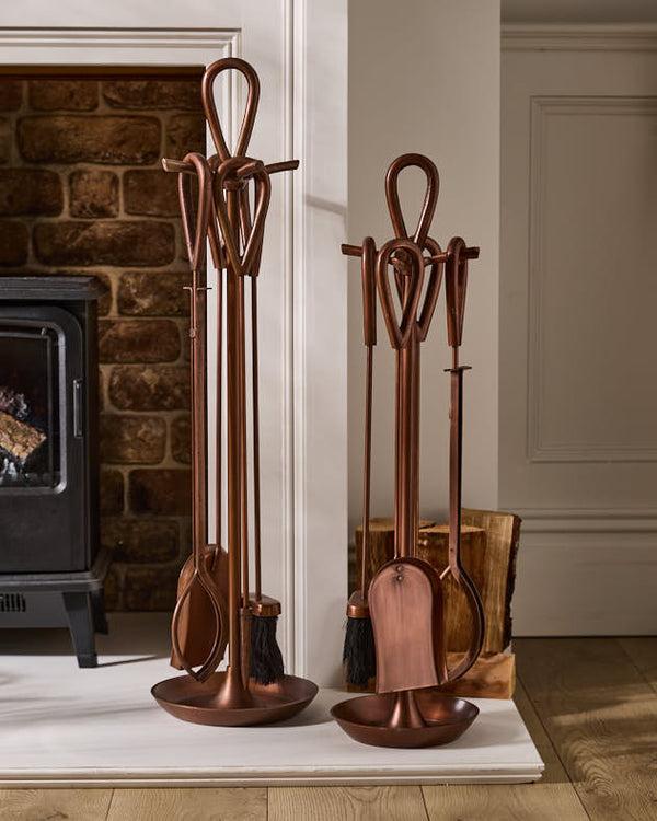 dibor Blackwell Copper Effect Companion Set