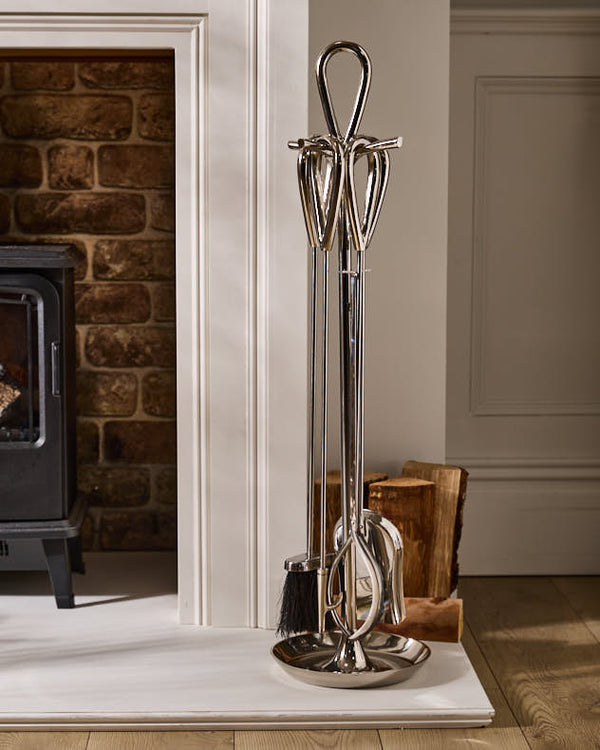 Dibor Blackwell Nickel Effect Companion Set