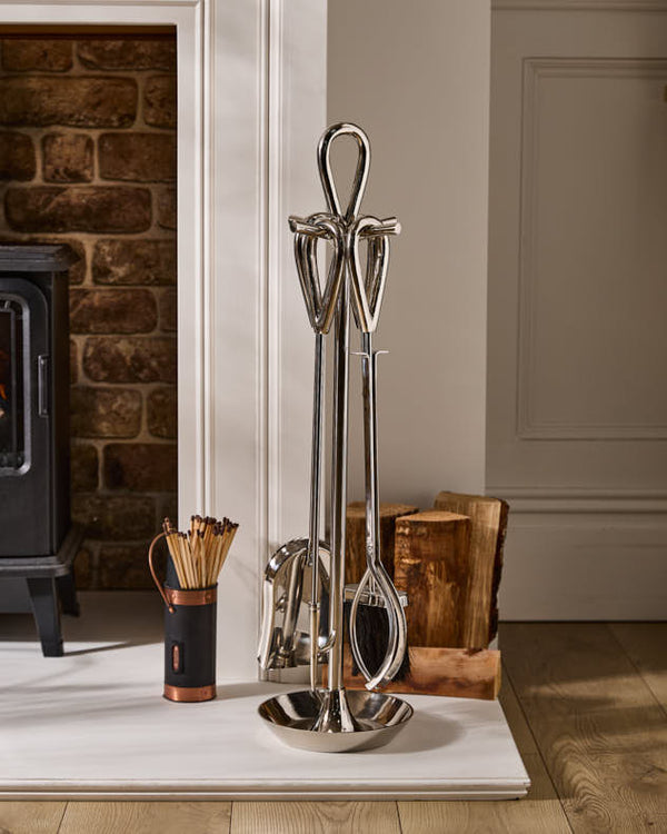 Dibor Blackwell Nickel Effect Companion Set