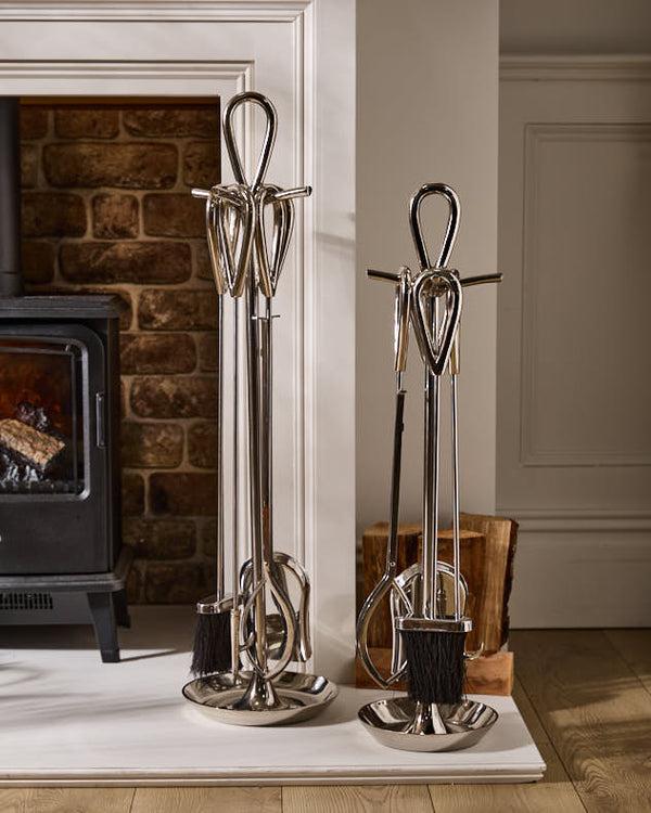 dibor Blackwell Nickel Effect Companion Set