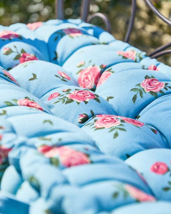Dibor Blue Rose Garden Bench Cushion