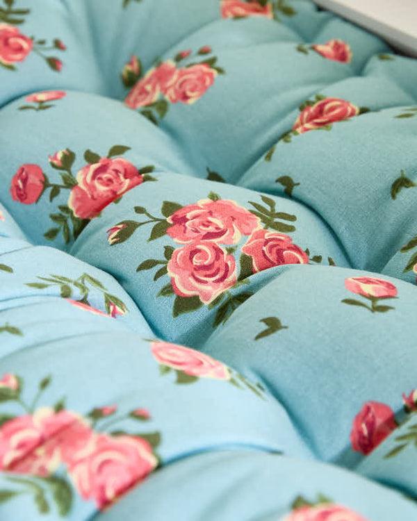 Dibor Blue Rose Indoor Bench Cushion