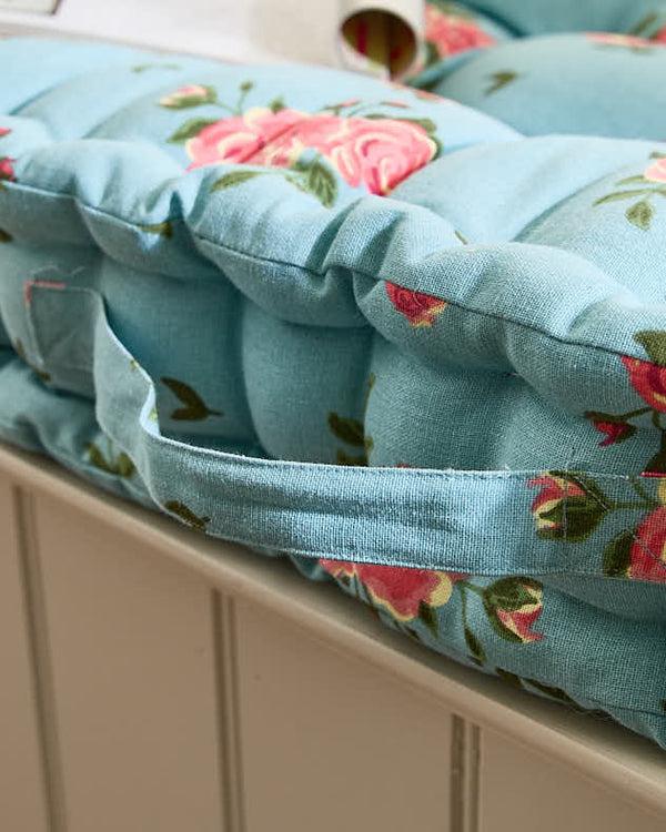 Dibor Blue Rose Indoor Bench Cushion