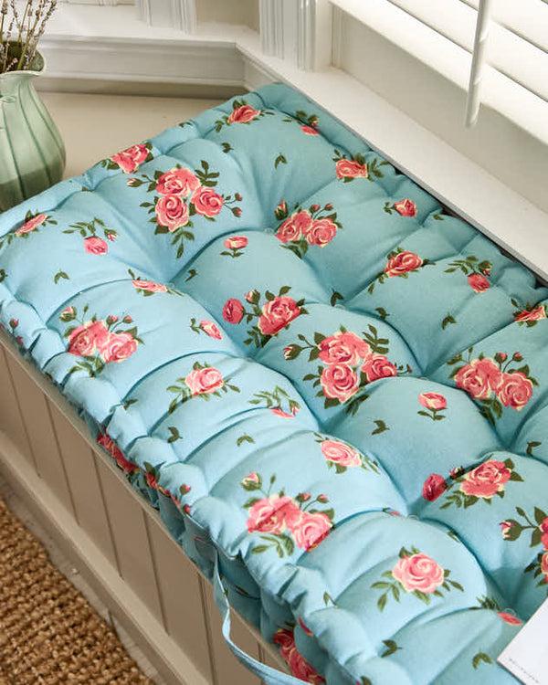 Dibor Blue Rose Indoor Bench Cushion