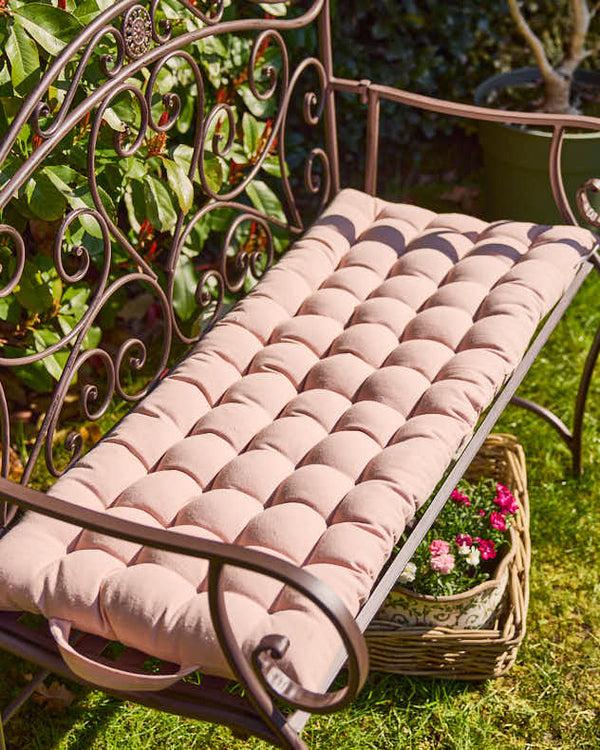 dibor Blush Pink Outdoor Bench Mattress