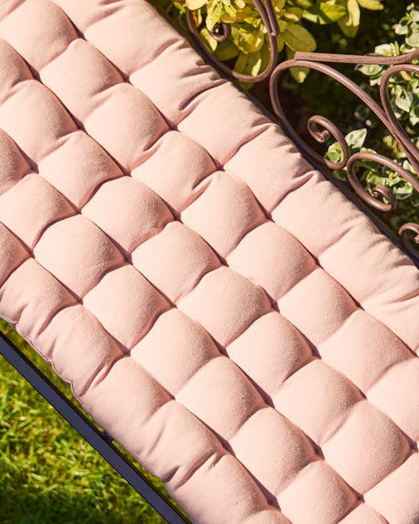 Dibor Blush Pink Outdoor Bench Mattress